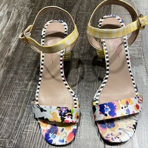 Betsey Johnson Multicolor Floral Sandals